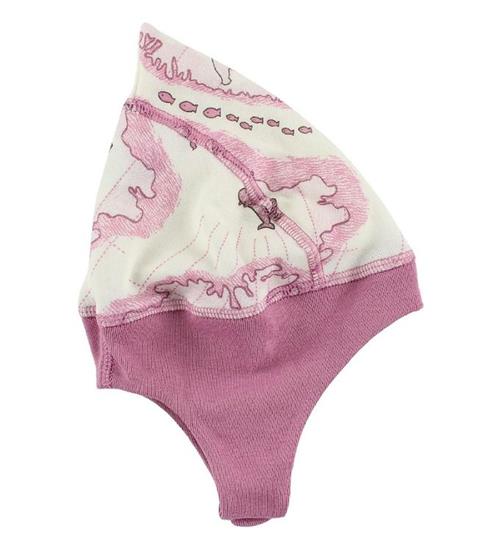 Se Joha Joha Hue - Arctic Zone - Uld/Bambus - Creme m. Rosa Print ved KidsWorld