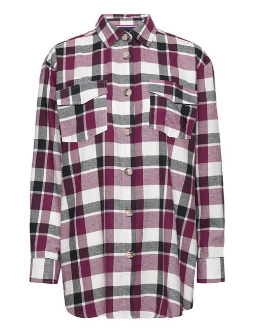 U.S. Polo Assn. Uspa Flannel Shirt Boa Women U.S. Polo Assn. Pink