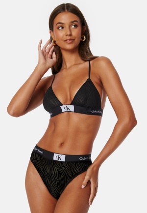 Se Calvin Klein High Waist Bikini UB1 Black S ved Bubbleroom