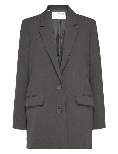 Slfrita Ls Relaxed Blazer Dgm Noos Selected Grey