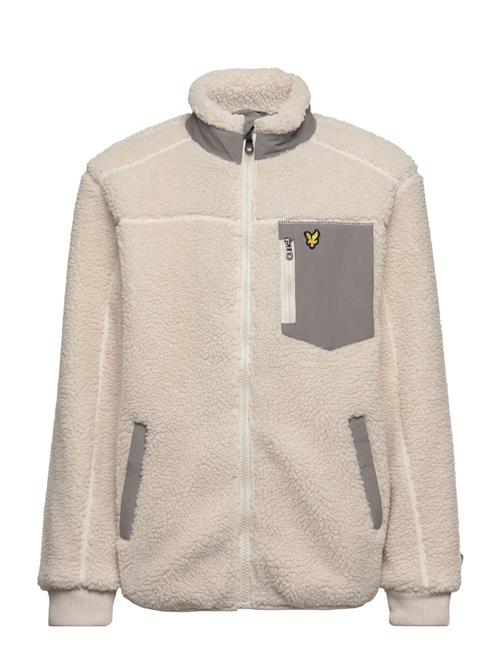 Lyle & Scott Junior Borg Zip Through Lyle & Scott Junior Cream