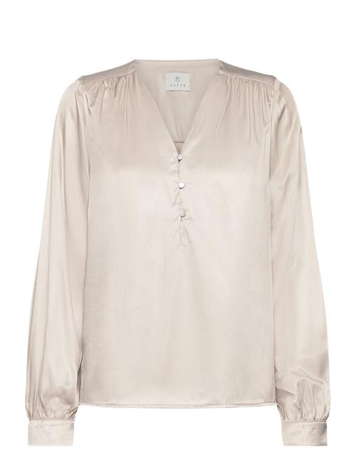 Se Kaffe Kalaura Blouse Kaffe Beige ved Booztlet