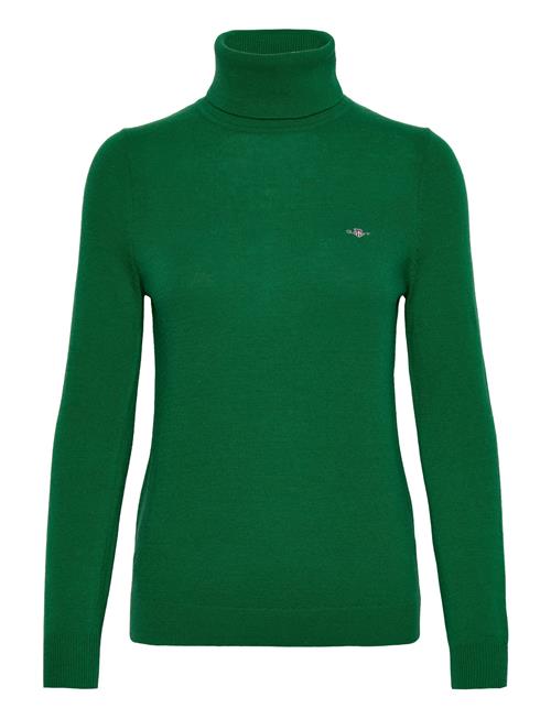 Se GANT Extrafine Rollneck GANT Green ved Booztlet