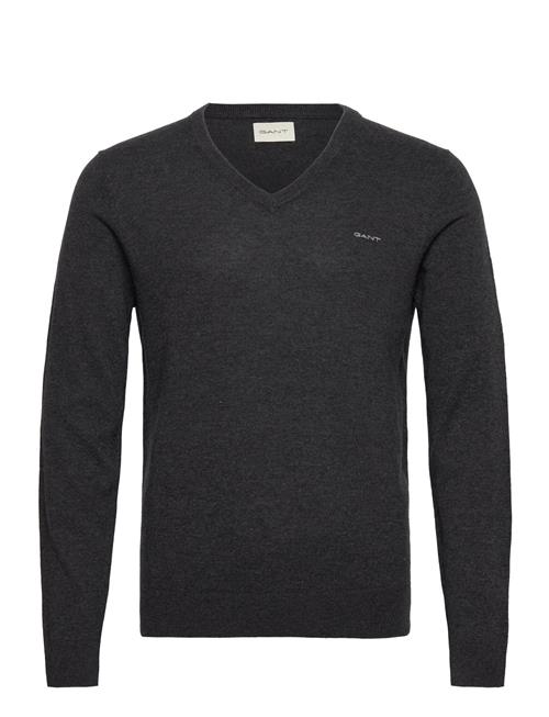 GANT Extrafine Lambswool V-Neck GANT Grey