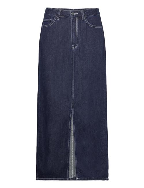 Object Objlea Mw Denim Long Skirt 129 Object Blue