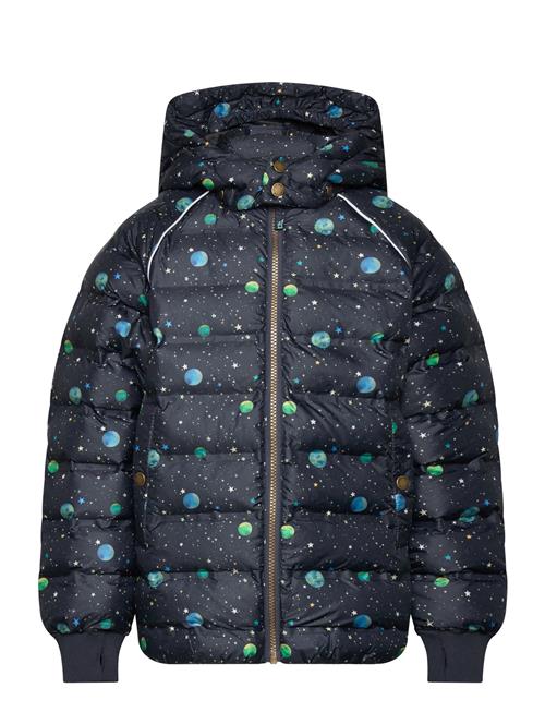 mikk-line Puffer Jacket Aop Rec. Mikk-line Navy