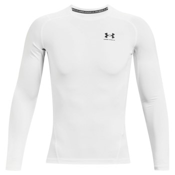 Se Under Armour HeatGear LS Compression Shirt Hvid XX-Large Herre ved Timarco