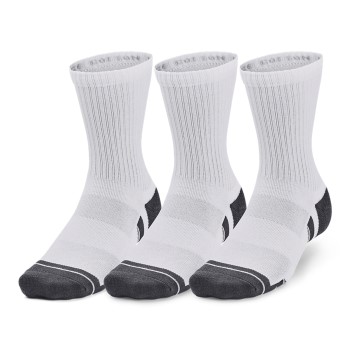 Under Armour Strømper 3P Performance Cotton Mid Socks Hvid Large