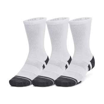 Under Armour Strømper 3P Performance Tech Crew Socks Hvid polyester Large