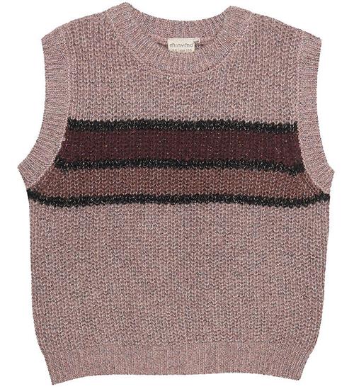 Minymo Minymo Vest - Strik - Deauville Mauve