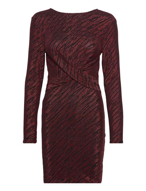 ONLY Onlglow L/S Glitter Twist Dress Box Jrs ONLY Red