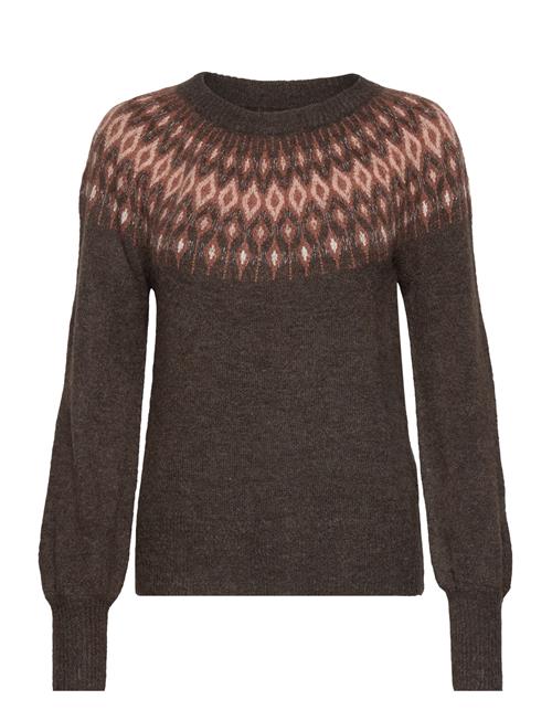 ONLY Onlalina Ls Jq O-Neck Knt ONLY Brown