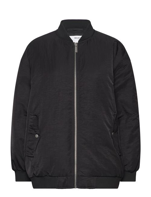 Slfberete Redown Bomber Jacket Selected Black