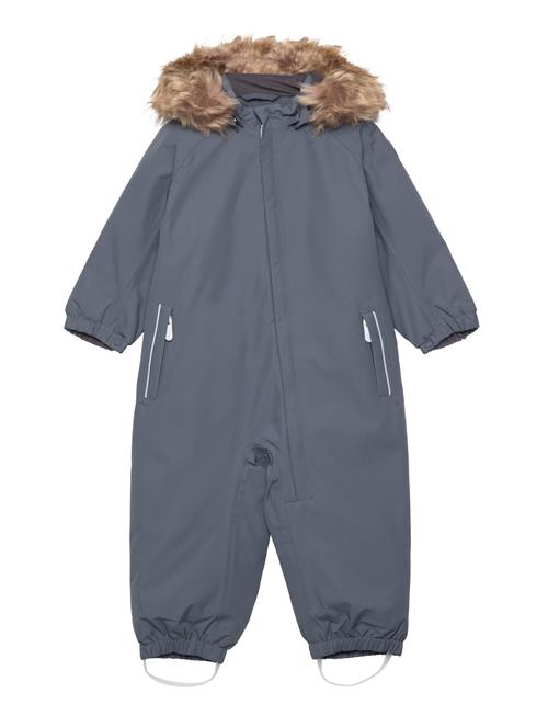 Color Kids Coverall W. Fake Fur Color Kids Blue