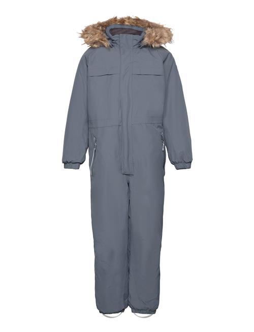 Color Kids Coverall W. Fake Fur Color Kids Blue