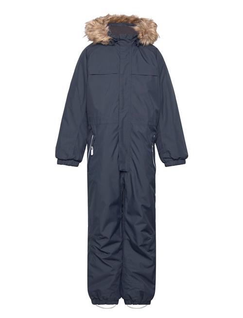 Color Kids Coverall W. Fake Fur Color Kids Navy