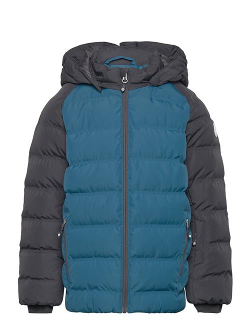 Color Kids Ski Jacket - Quilt -Contrast Color Kids Blue