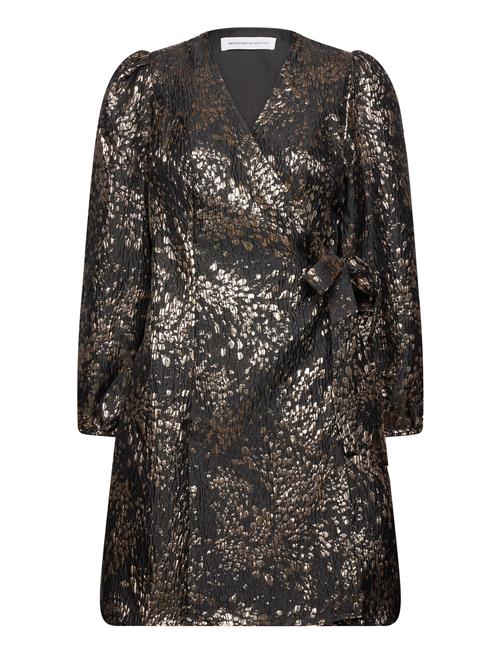 Slfpaula-Siv Golden Leo 3/4 Short Dressb Selected Black