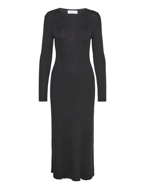 Slflura Lurex Ls Knit Dress Selected Black