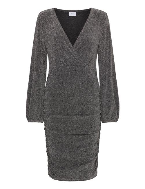 Vila Vicaro L/S V-Neck Midi Dress/Dc Vila Silver