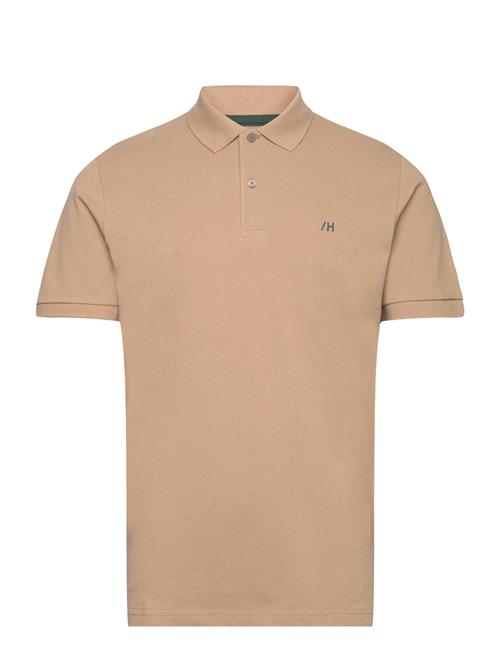 Slhdante Ss Polo W Selected Homme Beige