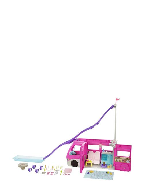 Camper, Doll Playset With 60 Accessories, 30-Inch Slide, Dream Camper Barbie Patterned