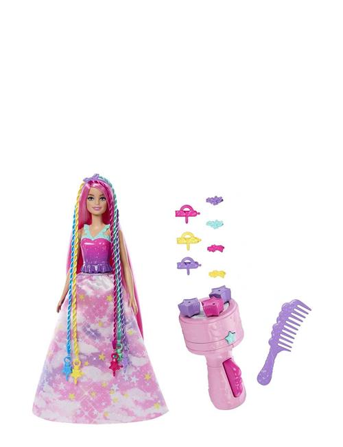 Se Barbie Dreamtopia Twist ‘N Style Doll And Accessories Barbie Patterned ved Booztlet