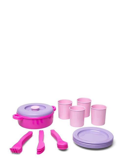 Se Dantoy My Little P. Dinner Set In Net 22 Pcs Dantoy Pink ved Booztlet