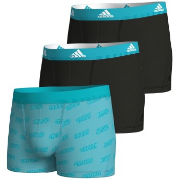 adidas 3P Active Flex Cotton Trunk Turkis Mønster bomuld Large Herre