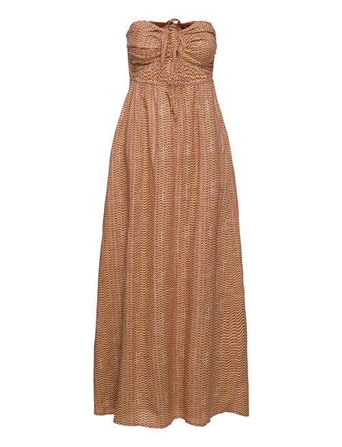 Faithfull The Brand La Costa Maxi Dress Faithfull The Brand Brown