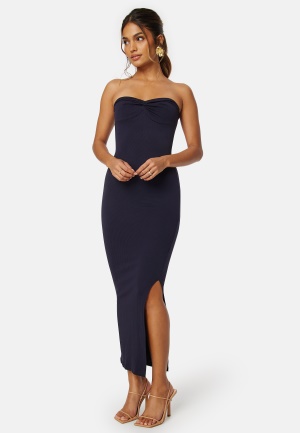 Se BUBBLEROOM Reya Tube Dress  Navy L ved Bubbleroom