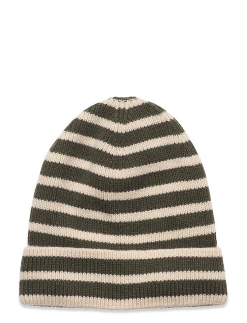 mp Denmark Bergen Striped Beanie Mp Denmark Green