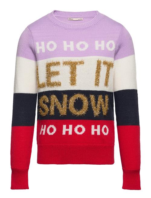 Se Kids Only Kogxmas Snow O-Neck Knt Kids Only Patterned ved Booztlet