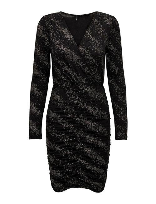 ONLY Onlnew Pella L/S Wrap Foil Dress Jrs ONLY Black