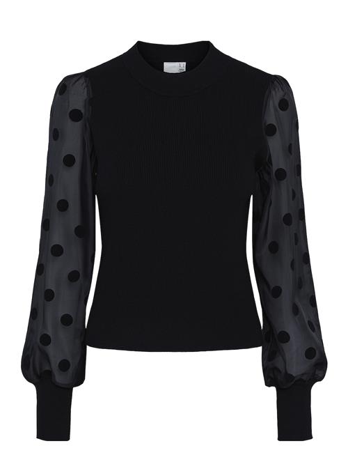 Se YAS Yasdotme Ls Knit Pullover S. Noos YAS Black ved Booztlet