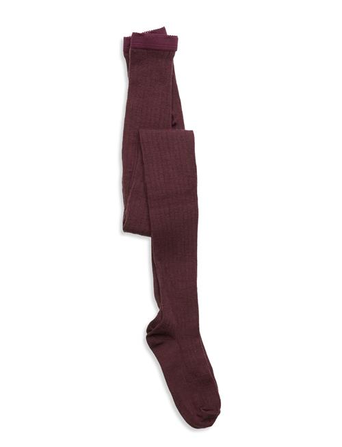 Wool Rib Tights Mp Denmark Burgundy