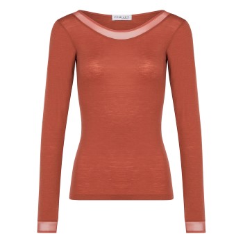 Se Femilet Juliana Long Sleeve Ambre merinould 42 Dame ved Timarco