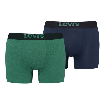 Levis 2P Men Optical Illussion Boxer Brief Grøn Mønster bomuld X-Large Herre