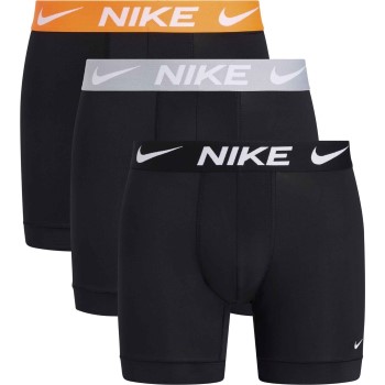 Nike 3P Everyday Essentials Micro Boxer Brief Sort/Orange polyester X-Large Herre