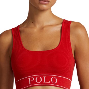 Polo Ralph Lauren Bh Scoop Neck Top Rød Medium Dame