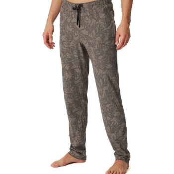 Schiesser Mix Plus Relax Long Pants Brun Mønster bomuld 50 Herre