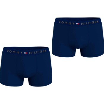 Tommy Hilfiger 2P Gold WB Trunk Marineblå bomuld Small Herre