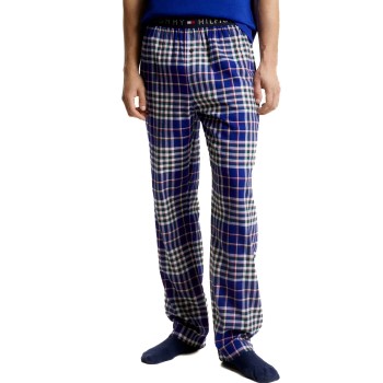 Se Tommy Hilfiger Flannel Pant Marine mønster XX-Large Herre ved Timarco