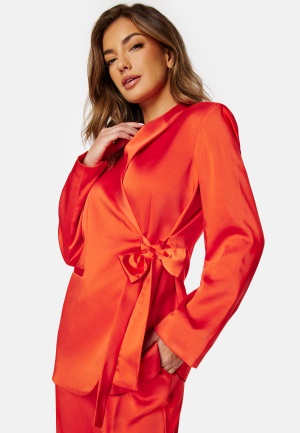 YAS Painterly LS Blazer Fiery Red L