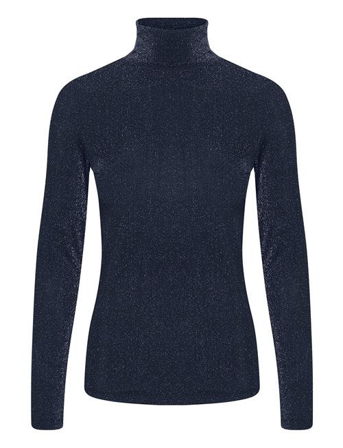 Se My Essential Wardrobe Hapermw Rollneck Blouse My Essential Wardrobe Navy ved Booztlet