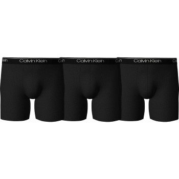 Calvin Klein 3P Micro Stretch Boxer Brief Sort polyester Large Herre