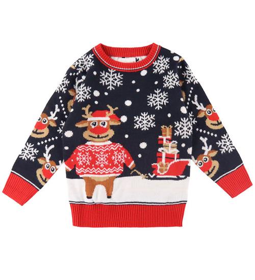 Jule-Sweater Jule-Sweaters Bluse - The Bringing Christmas Gifts Sweater - Nav