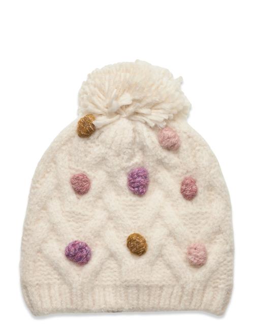 Cable-Knit Beanie Mango Cream