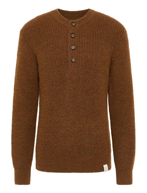 Se MUSTANG Style Emil C Henley MUSTANG Brown ved Booztlet