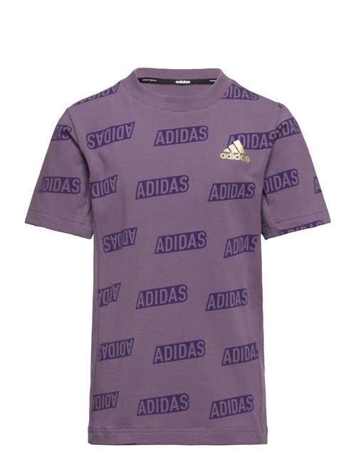 Se adidas Sportswear Jb Bluv Q4Aop T Adidas Sportswear Purple ved Booztlet